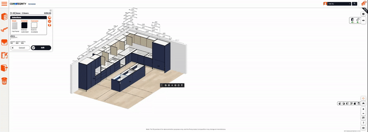 3D planner walkthrough