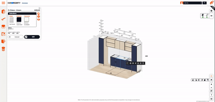 Cabinet design planner